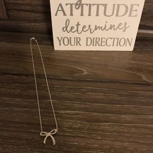 Tiffany & Co. Bow pendant necklace